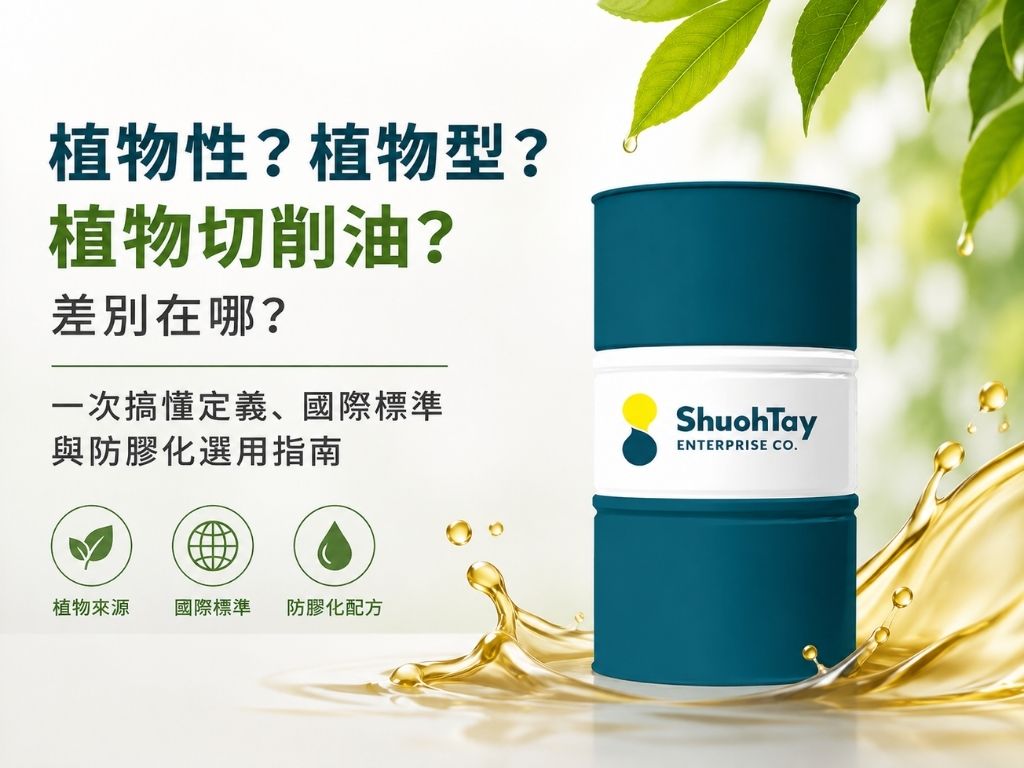 植物性？植物型？植物切削油？差別在哪？一次搞懂定義、國際標準與防膠化選用指南