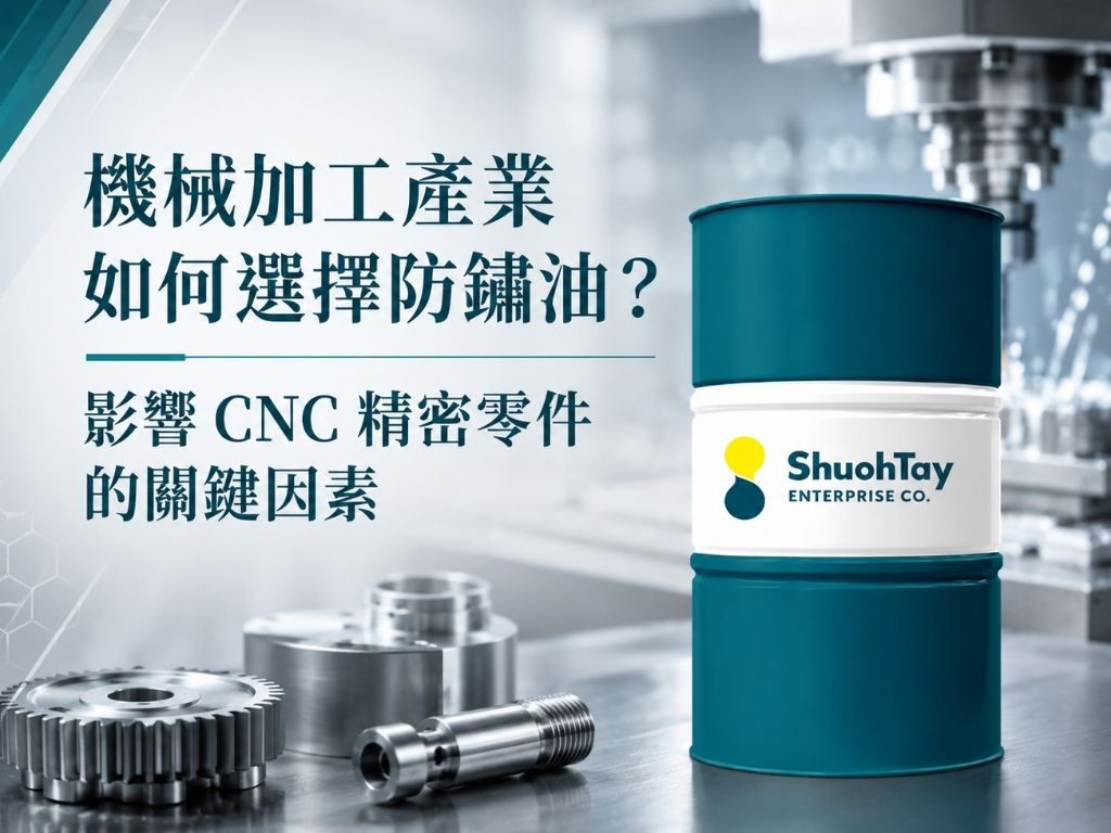 機械加工產業如何選擇防鏽油？影響 CNC 精密零件的關鍵因素